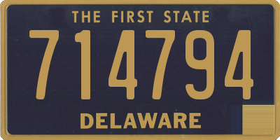 DE license plate 714794
