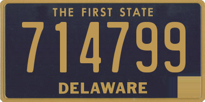 DE license plate 714799