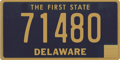 DE license plate 71480