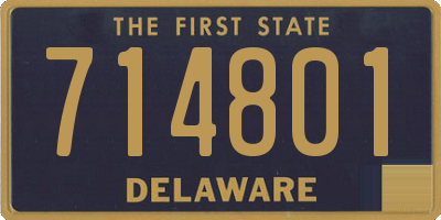 DE license plate 714801