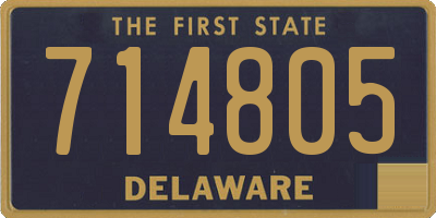DE license plate 714805