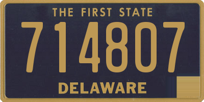DE license plate 714807