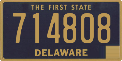 DE license plate 714808