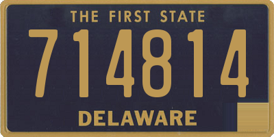 DE license plate 714814