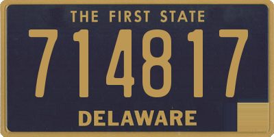 DE license plate 714817