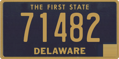 DE license plate 71482