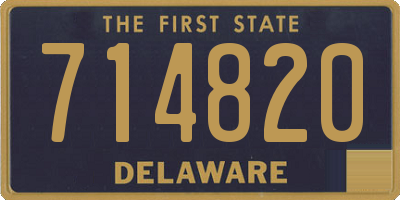 DE license plate 714820