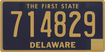 DE license plate 714829