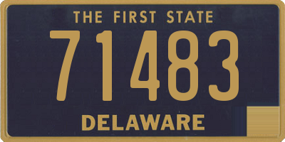 DE license plate 71483