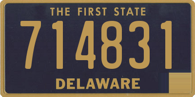 DE license plate 714831