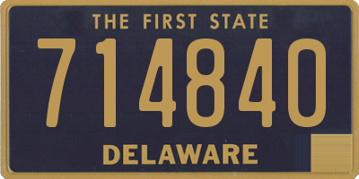 DE license plate 714840
