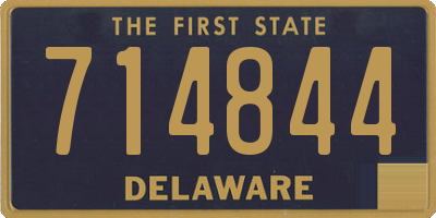 DE license plate 714844