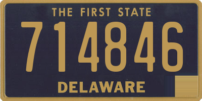 DE license plate 714846