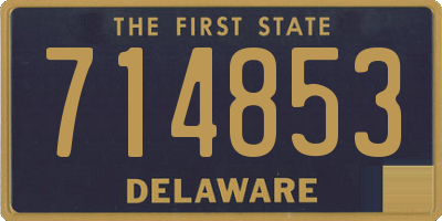 DE license plate 714853