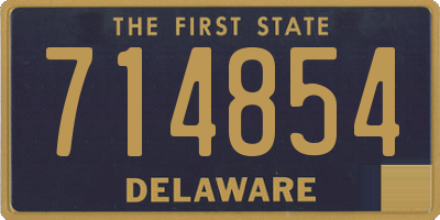 DE license plate 714854