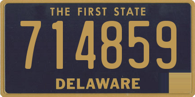 DE license plate 714859