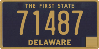 DE license plate 71487