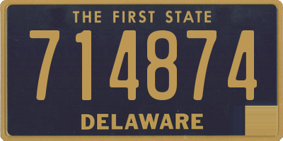DE license plate 714874