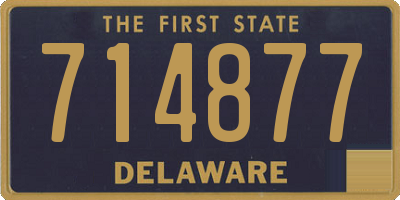 DE license plate 714877