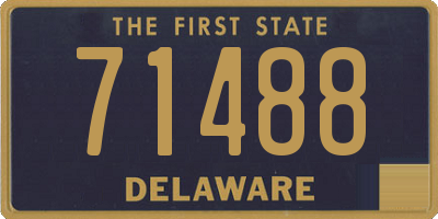 DE license plate 71488