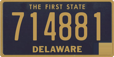 DE license plate 714881