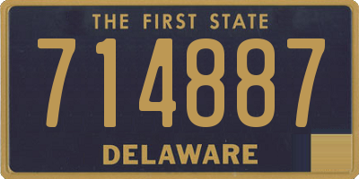 DE license plate 714887