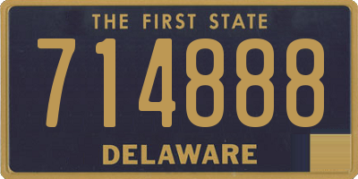 DE license plate 714888
