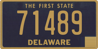 DE license plate 71489