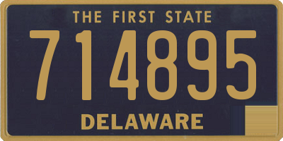 DE license plate 714895