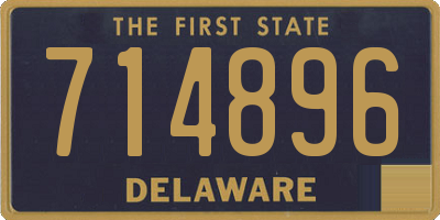 DE license plate 714896