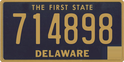 DE license plate 714898