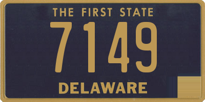 DE license plate 7149