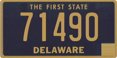 DE license plate 71490