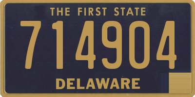 DE license plate 714904