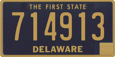 DE license plate 714913
