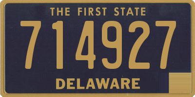 DE license plate 714927