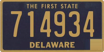 DE license plate 714934