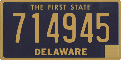 DE license plate 714945