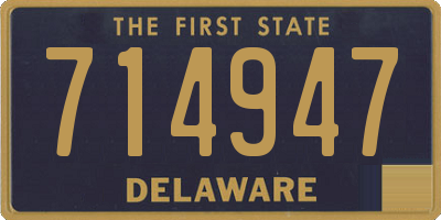 DE license plate 714947