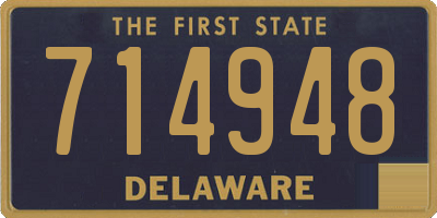 DE license plate 714948