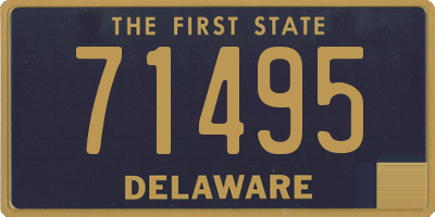 DE license plate 71495