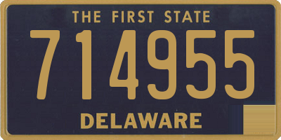 DE license plate 714955