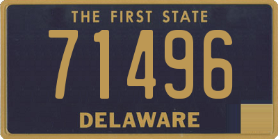 DE license plate 71496