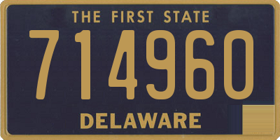 DE license plate 714960