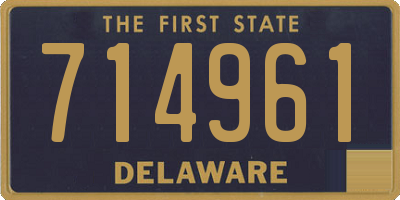 DE license plate 714961