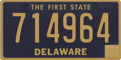DE license plate 714964