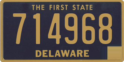 DE license plate 714968