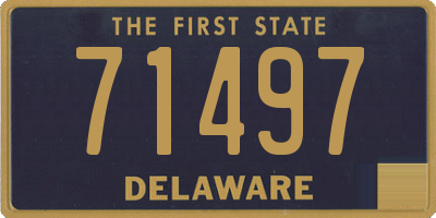 DE license plate 71497