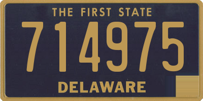 DE license plate 714975