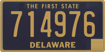 DE license plate 714976